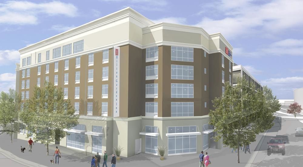 Hilton Garden Inn Asheville Downtown Exterior foto